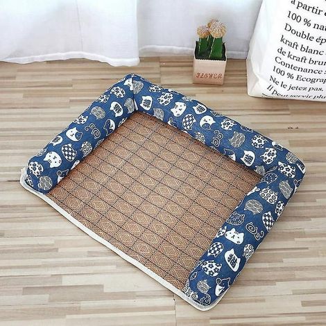 Coussin moelleux pour chien et chat - Taille M 55x45cm, tapis confortable antidérapant, literie douce lavable pour animaux domestiques (1/3)