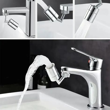 Rompigetto aeratore con doppio snodo per lavandino cucina lavabo bidet (1/5)