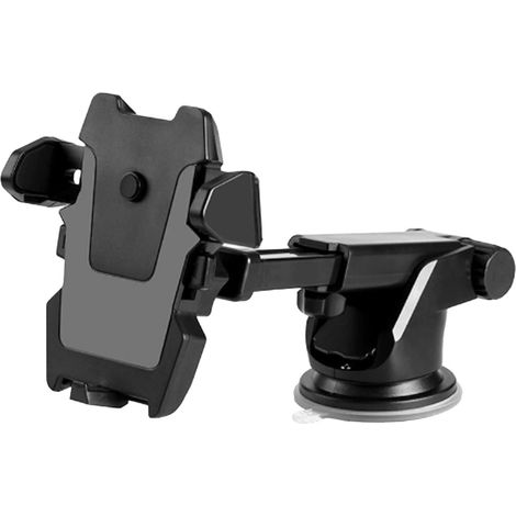 Soporte universal de 360° para coche/parabrisas para teléfonos y GPS - Nuevo, negro (1/5)