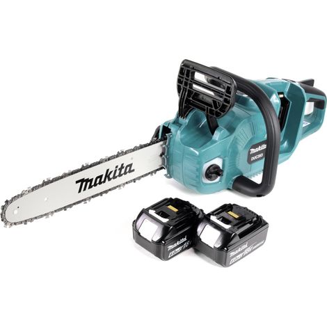 Makita DUC 353 G2 Motosierra sin cable 36V ( 2x18V ) Sin escobillas 35 cm + 2x batería 6.0 Ah - sin cargador