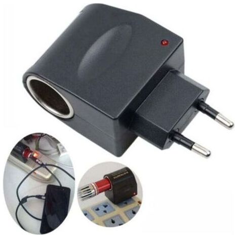 AC/DC-Stecker, Zigarettenanzünderbuchse, 220 V – 12 V, Neu EU (1/5)