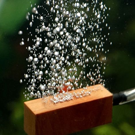 Lot de 2 diffuseurs de bulles d'air en bois naturel pour aquarium (1/5)