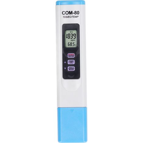 COM-80 TDS/EC/Temperatur-Härte-/Leitfähigkeitsmessgerät für Aquarien und Hydrokultur, pH-Messgerät (1/5)