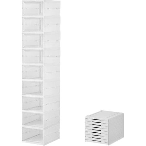 Organisateur chaussures pliable – transparent – dortoir/chambre/couloir – bottes incluses (1/5)