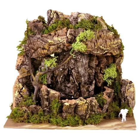 Cascata Velo per Presepe con Riciclo Acqua 20x14 cm 84632