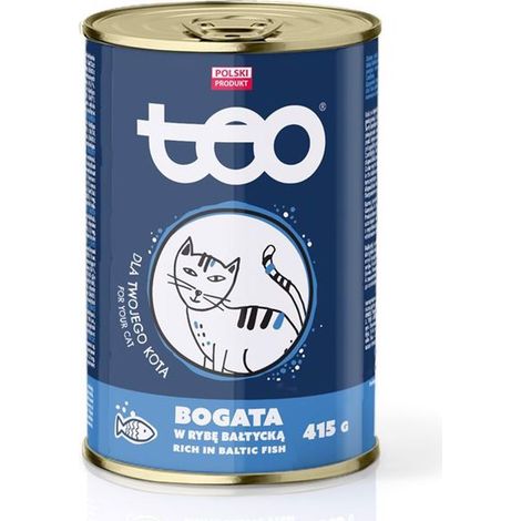 Aliment humide pour chat TEO riche en poisson de la Baltique 415 g