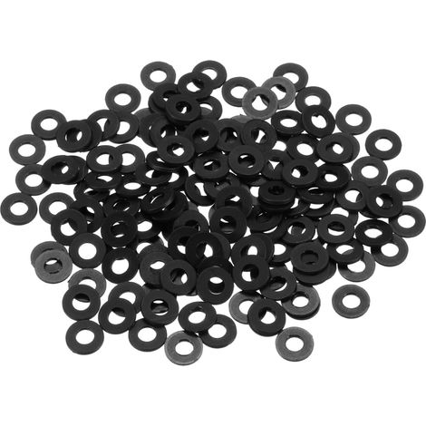 155Pcs Entretoise Plastique M4 Rondelle 4mm ID 9mm OD 1mm Épais (1/5)