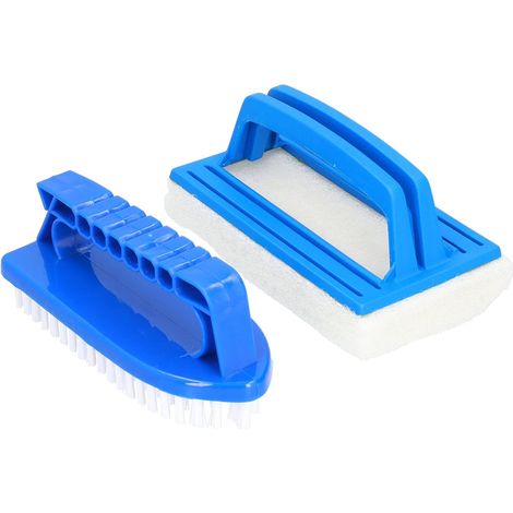 Brosse de piscine Vcedas, brosse à main pour bassin, brosse éponge en plastique, outil de nettoyage pour piscine (1/4)