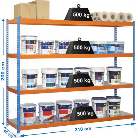 Simonrack Scaffale moderno 500 kg blu e arancione