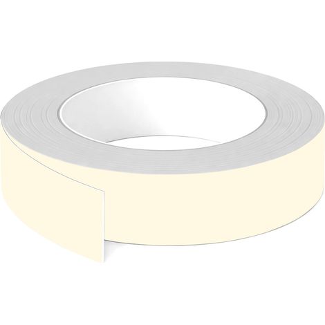 1x Bande de chant ABS sans colle 43 mm x 5 m épaisseur 0,8 mm facile à appliquer bricolage étagère meuble panneau plan de travail bois stratifié, Blanc albâtre mat (1/3)