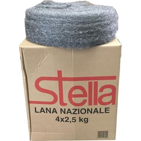 LANA ACCIAIO NAZIONALE GRANA GROSSA 4X2,5KG IN BOBINA G6