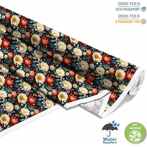 Outdoor dekostoffe oxford - Motiv Blumen I DX5290 (1/5)