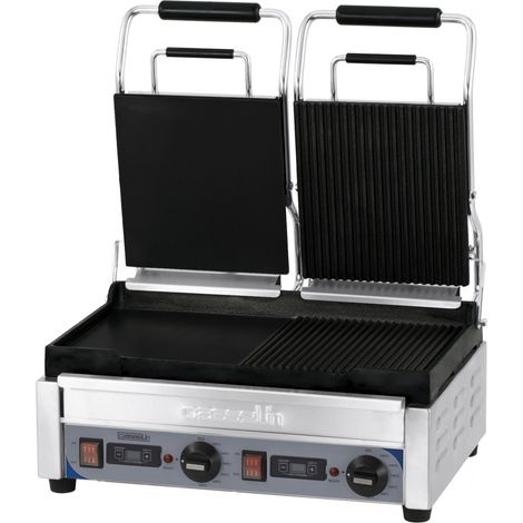 Griglia a contatto Casselin cgp2hrblpt 2900 W acciaio inox