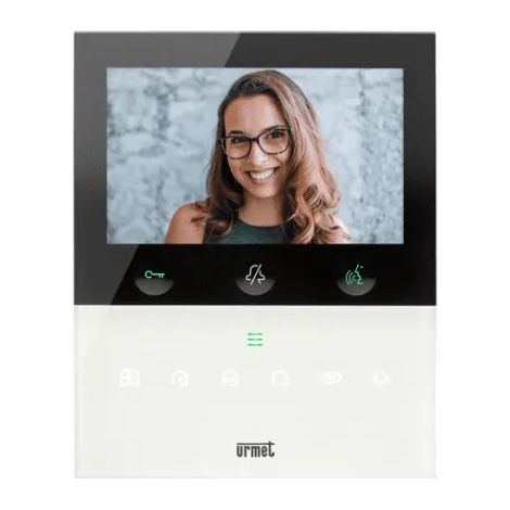 URMET 1760/16U - Videocitofono vivavoce con Wi-Fi VOG5W, bianco, 5 pollici - 2 Voice