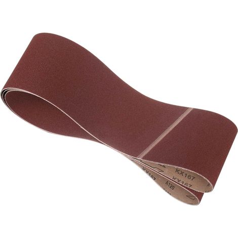 3 Bandes De Ponçage, 6 x 89 Pouces 80/120/240 Grains Oxyde D'aluminium Abrasif Adapté Pour Ponceuse À Bande Meulage Métal Travail Du Bois Et Enlèvement De Rouille Soudure (1/5)