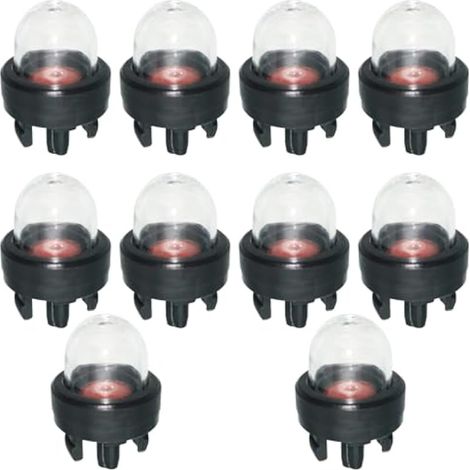 Bulle d'huile de Tronçonneuse, Ampoule d'amorçage paquet de 10, Poire Carburateur débroussailleuse, Pompe d'amorçage de rechange (1/5)