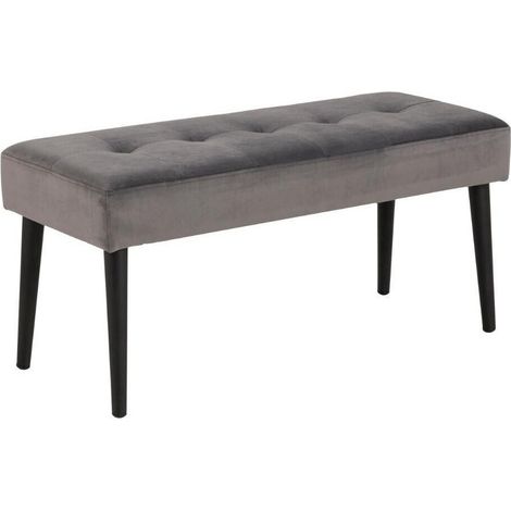 Banco tapizado Norsica 326, Gris