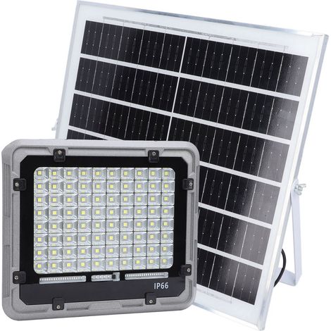 Projecteur solaire extérieur étanche à LED, 300 W, 80 LED, batterie 10 000 mAh, pour abri de jardin E300 (1/5)