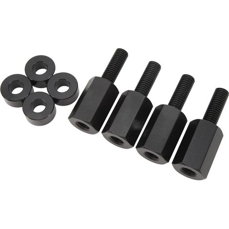 Lot de 4 Rehausseurs de Siège 1,5 Pouce, Surélévateur 1,5 à 2,0 Pouces pour Maverick X3 Toutes Années, Noir, Montage Facile (1/5)