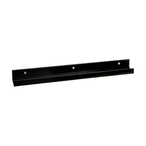 Étagère murale décorative - JUANIO - Coloris noir - Longueur 60 cm - Profondeur 6,5 cm - MDF mat (1/5)