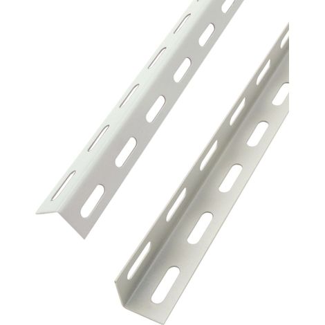 Angolare per scaffale in lamiera di acciaio verniciato antiruggine Made in Italy -200 cm