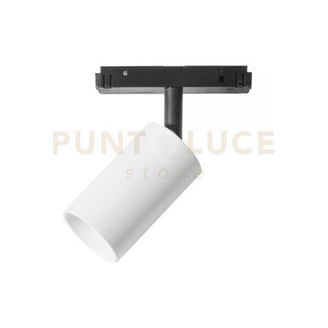 MODENA SP/P - FARETTO PROIETTORE REGOLABILE BIANCO PER BINARI 48V INCASTRO MAGNETICO LED 3000K 502LM 8W