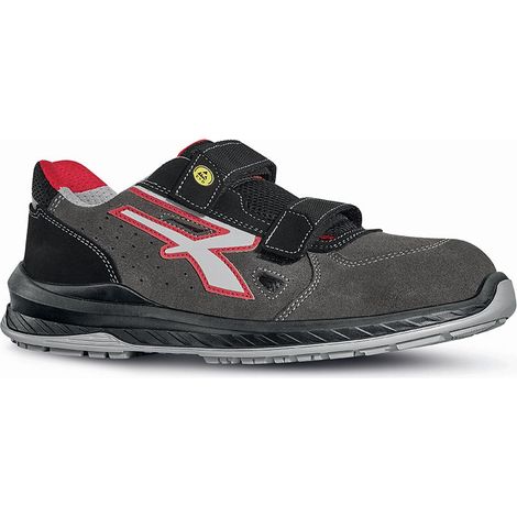 Sicherheitsschuhe niedrig OSLO ESD S1P SRC - Grau/Rot 44 (1/2)