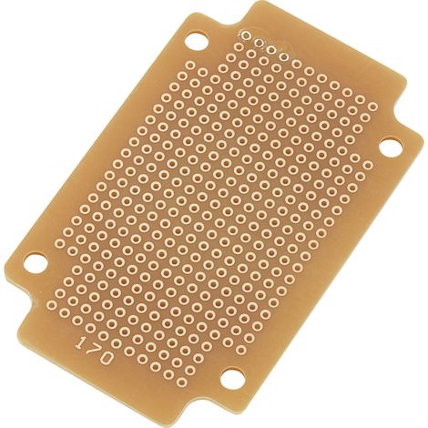 TRU COMPONENTS SUPCB003 Europlatine Hartpapier (L x B) 77.5 mm x 47.3 mm 35 µm Rastermaß 2.54 mm In