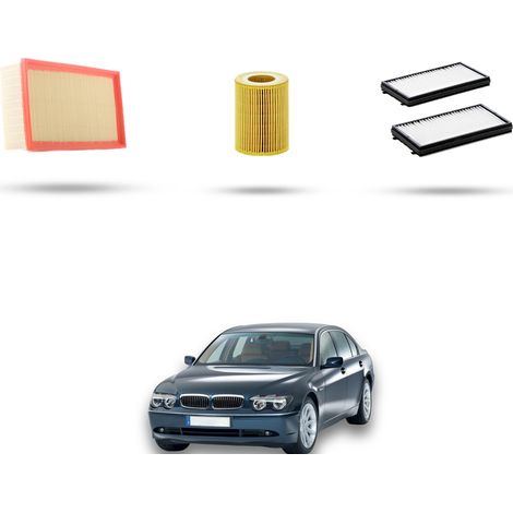 Kit tagliando 3 filtri compatibile con Bmw serie 7 (E65,E66) 730i 170kw dal 2003 (1/5)