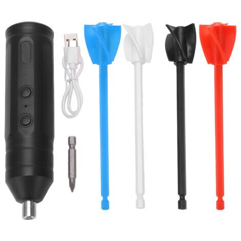 DEESSE SHOP-Agitateur de Résine, Mélangeur de Résine époxy Mélangeur de Résine électrique Portable Agitateur de Résine électrique Portable à Moteur Lent Rechargeable avec Outils de (4 couleurs) (1/5)