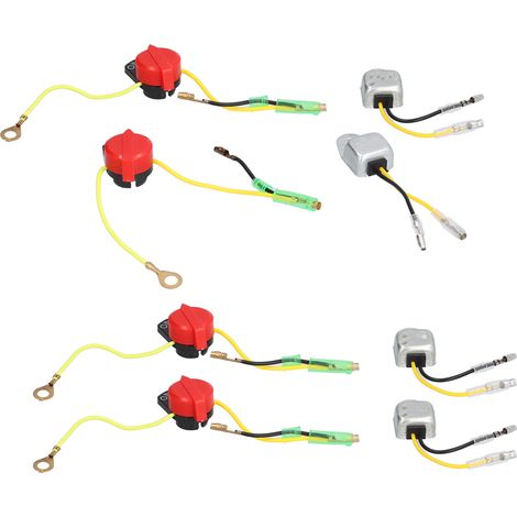 8 Stück Ölmangel-Warnsensoren, breite Kompatibilität, stabiler, sicherer und langlebiger Motorstoppschalter aus ABS-Kunststoff für GX120 und GX160 (5,5 PS) (1/5)