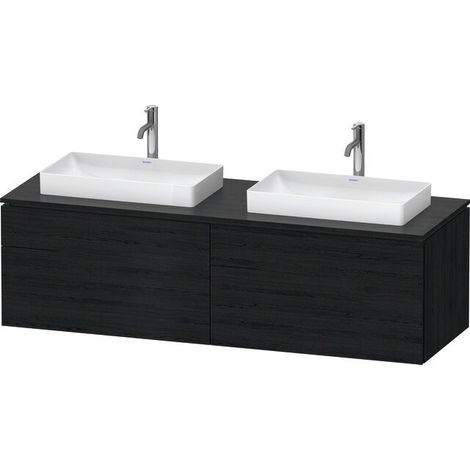 Duravit L-Cube Meuble sous-lavabo en console suspendu, avec plan
