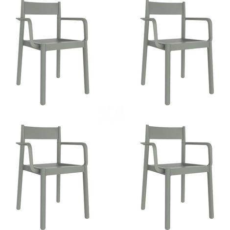 Fauteuils Danna garbar plastique vert (Lot de 4) (1/5)