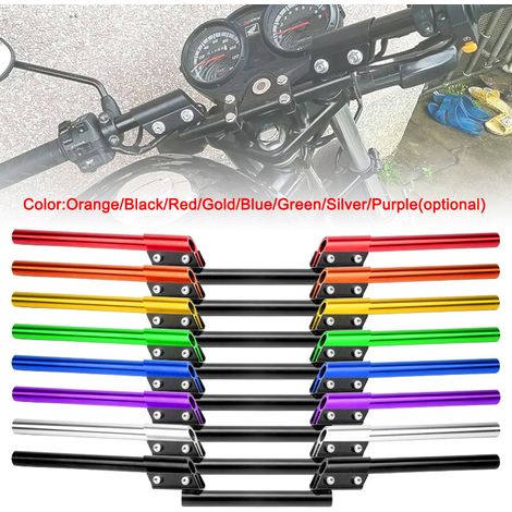 Manubrio universale regolabile e smontabile da 7/8'' (22 mm) per moto da corsa, Bobber, Motocross, Dirt, Pit Bike, ATV, Ebike. (1/4)