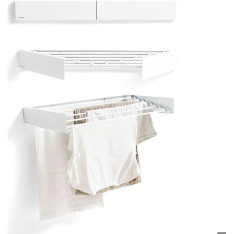 Klappbarer, ausziehbarer, einziehbarer Wand-Wäscheständer Dryva 80 InnovaGoods