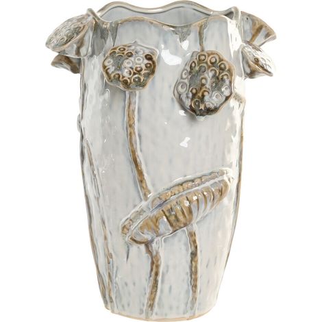 Jarron Ceramica 27X27X35 Blanco (1/5)