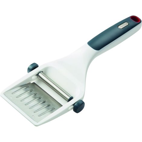 Zyliss E900036 Dial & Slice Affetta Formaggio, Plastica, Acciaio Inossidabile, Bianco, Grigio, Strumento per Tagliare il Formaggio Manuale, Lavabile in Lavastoviglie (1/5)