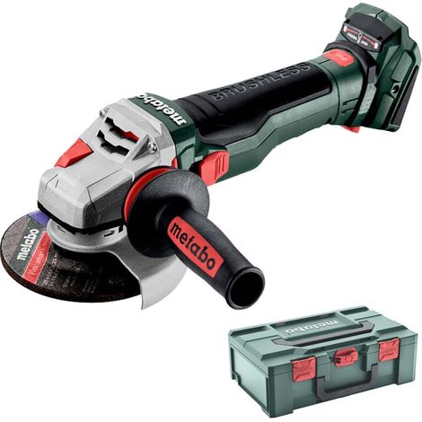 Metabo 18-Volt Akku Winkelschleifer WB 18 LTX BL 15-125 Q Solo metaBOX 165 L