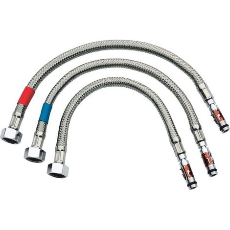 Anschlussschlauchset 43566 Eurodisc SE Selbstschl.-Br-Therm. chrom (1/2)