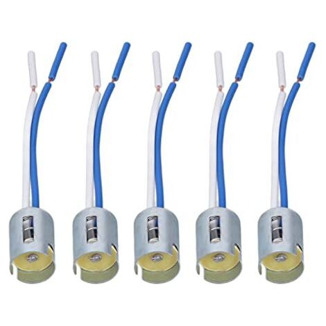 1156 Lampenfassung, 1156 Lampenfassung aus Metallgummi, 10 Stück, 1156 Lampenfassungen, LED-Blinkerhalter mit Kabelbaum 3,5 Zoll DC 12Vible (1/3)