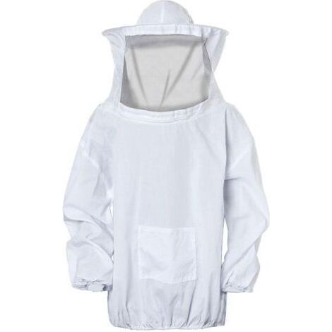 Veste Apiculteur Professionnelle,Costume de Protection Veste d’anti-abeilles avec Chapeau et Voile pour Apiculteurs,Équipement Apicole Professionnel avec Fermeture éclair pour Jardin et Ranch (1/5)
