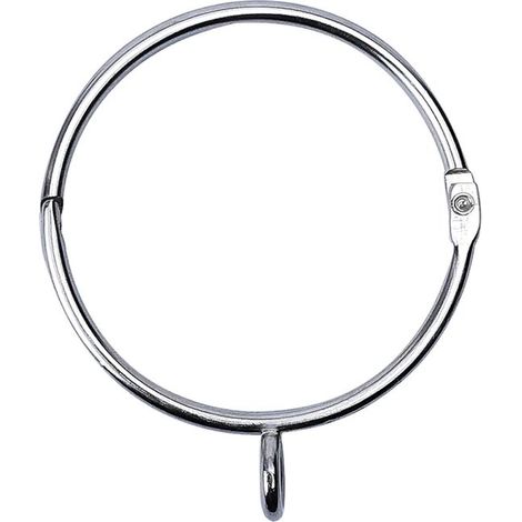 50 Metall-Gardinenringe, Innendurchmesser 50 mm, zum Aufhängen von Fenstern und Türen, einer 5 cm groß (1/5)