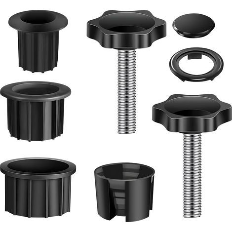 Set da 8 pezzi con anelli di riduzione per supporti per ombrelloni, adattatori per supporti per ombrelloni, riduttori per ombrelloni da balcone e terrazzo, adatto per tavoli da terrazzo, balconi e gia (1/5)