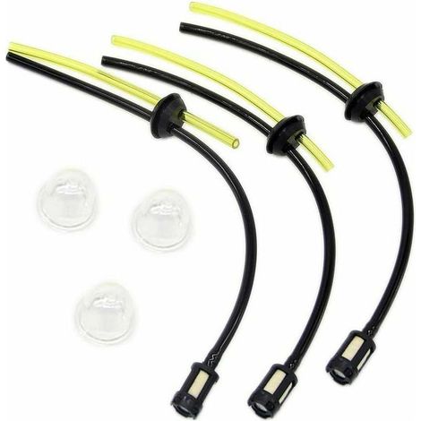 Kit de filtro de combustible universal, junta de línea de combustible para desbrozadora, cortacésped, cortasetos, podadora (1/5)