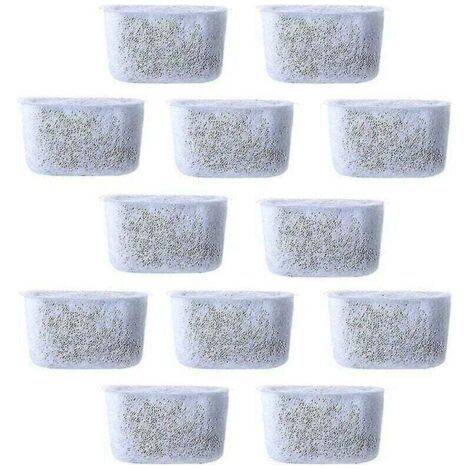 12 Stück Ersatz-Kohlenstoffwasserfilter, Vliesfilter für Kaffeemaschinen
