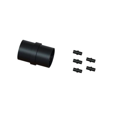 Lot Assembleurs pour 1 Main courante Ø50 mm et 5 Lisses Ø16 mm - Finition NOIR MÂT (1/2)