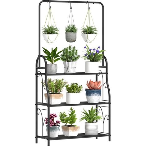Étagère à plantes de haute qualité, fabriquée avec des matériaux durables pour une utilisation longue durée. Ce modèle est parfait pour organiser et exposer vos plantes d'intérieur et d'extérieur, ... (1/5)
