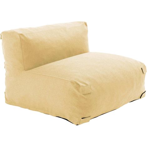Fauteuil de jardin pour canapé modulable jaune clair - Mixi (1/5)