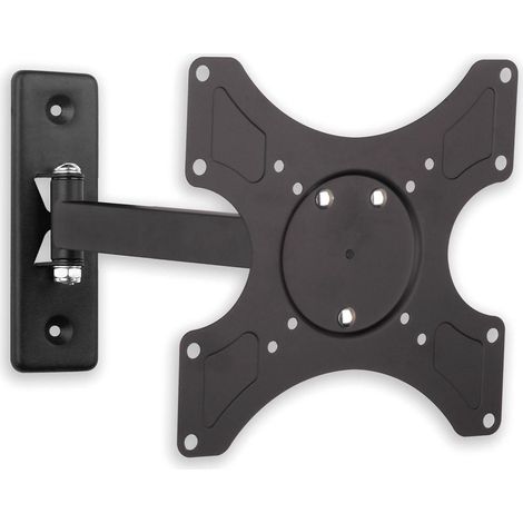 Supporto a muro per TV LED LCD 19 - 37'' inclinabile 2 snodi nero (1/5)