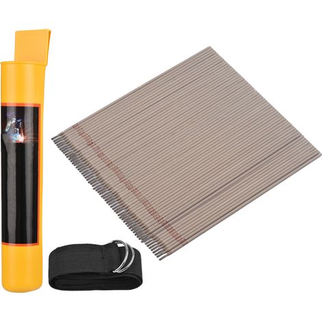 Irovami Kit de 60 baguettes de soudage standard 3,2 x 350 mm en acier inoxydable, accessoires de soudage et de découpe, avec boîte de rangement. (1/5)